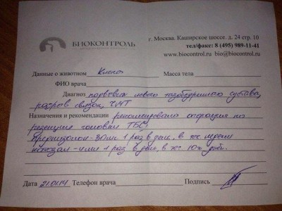 Лист назначений